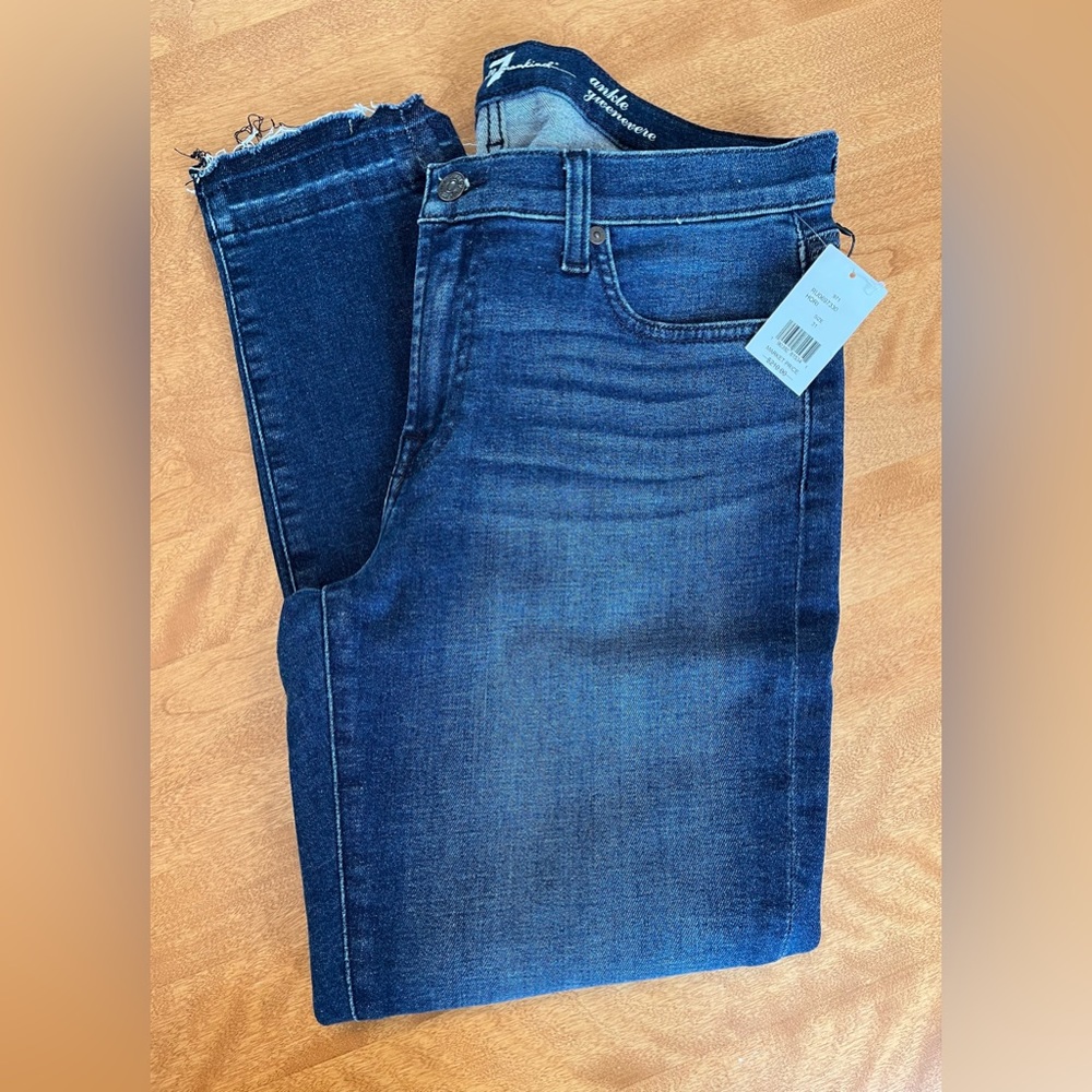 NWT 7 For All Mankind Ankle Gwenevere Denim Jeans, Size 31